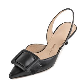 [KUHEE] Sling_back 9148K 5cm _ Women's Slingbacks with Comfort, Open Toe Slippers, Summer beach sandals, Handmade, Sheepskin leather _ Made in Korea